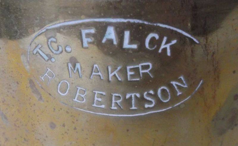 AWESOME AFRICANA - "CAPE" BRASS .....MUG BY T.C FALCK ROBERTSON .....WESTERN CAPE