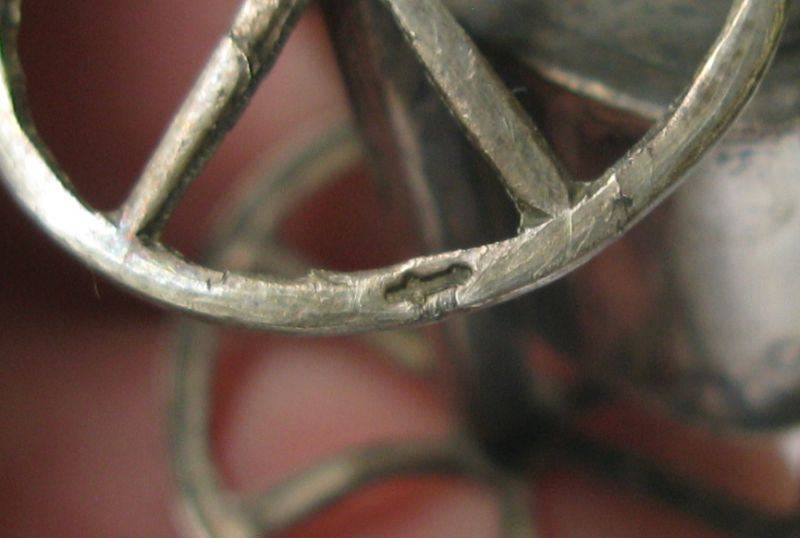 A RARE MINIATURE HORSE AND CART MADE OF SOLID DUTCH SILVER STAMPED WITH MAKERS MARKS !!! COOL !!!