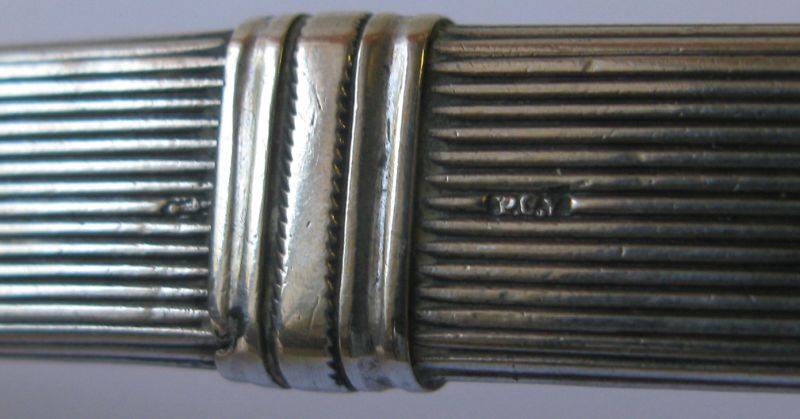 EXCELLENT FIND !! A RARE OLD DUTCH SILVER NEEDLE CASE FULLY STAMPED WITH MAKERS MARKS !! WOW !!