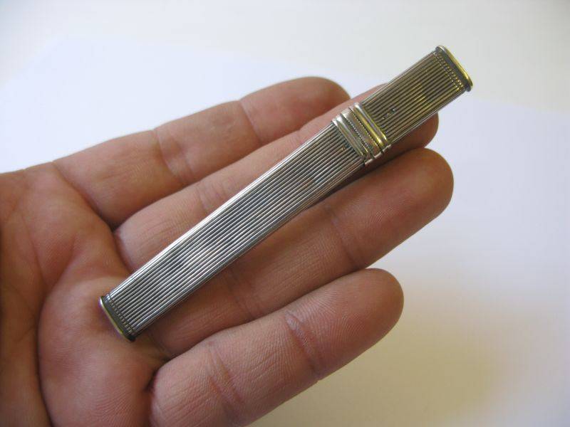 EXCELLENT FIND !! A RARE OLD DUTCH SILVER NEEDLE CASE FULLY STAMPED WITH MAKERS MARKS !! WOW !!