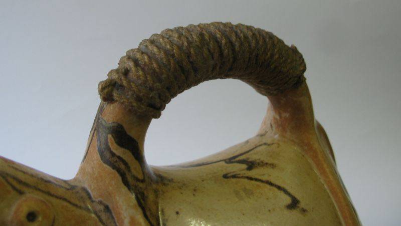 WHAT A FIND !! AN UNUSUAL CHARACTER SHAPED SIGNED POTTERY TEAPOT""ORIENTAL LOOKING SIGNATURE""SEE...