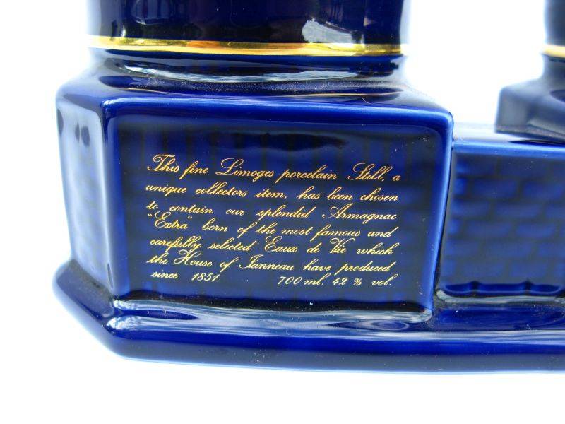 AWESOME RARE FIND !! A VINTAGE LIMOGES PORCELAIN DECANTER IN THE FORM OF AN ALCOHOL STILL ...WOW !!!