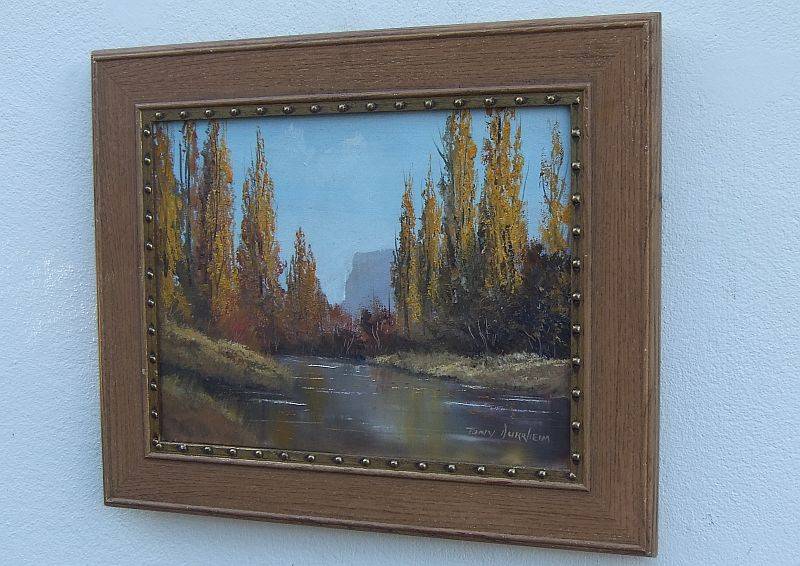 AN EXTRAORDINARY ORIGINAL OIL ON CANVAS BY SA ARTIST TONY DURRHEIM ... SIGNED !! GREAT CONDITION !!