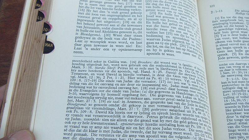 AN IMPRESSIVE 3 VOLUME SET OF THE BIBLE IN AFRIKAANS PRINTED IN THE NETHERLANDS DURING THE LATE 50`S