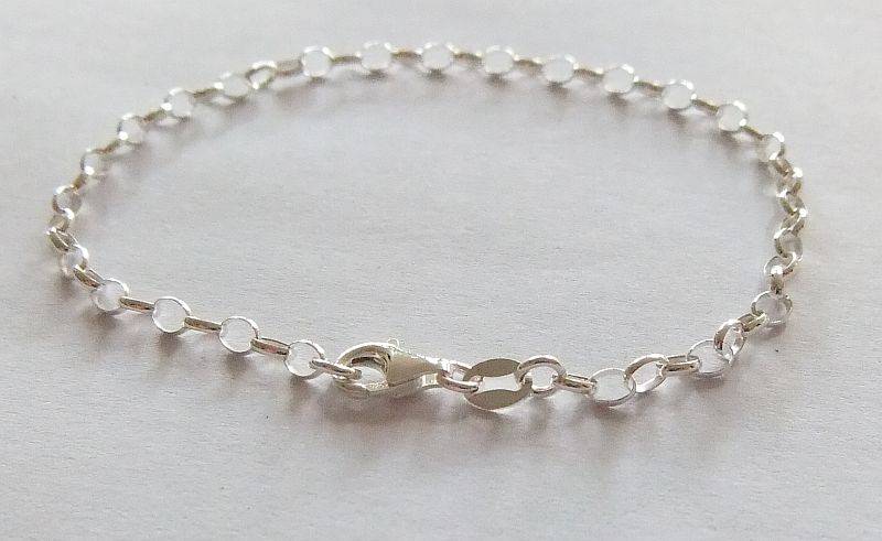5 AVAILBLE !! ELEGANT OVAL LINK STERLING SILVER BRACELETS !! BID PER BRACELET !! GREAT DEAL !!