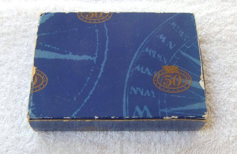 A PAIR OF VINTAGE CUFFLINKS MADE FOR SAFMARINE 50 YEAR ANNIVERSARY