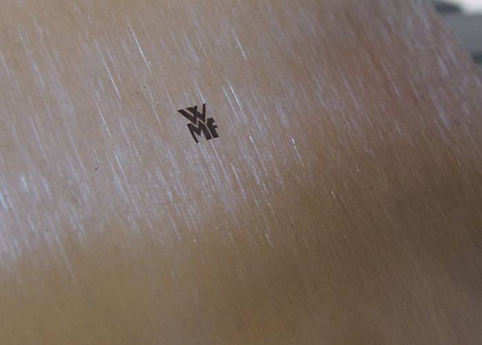 AN EYE CATCHING DESIGNER SUGAR POT WITH MECHANICAL LID BY ""WMF"" OF GERMANY !! HIGH CLASS !!