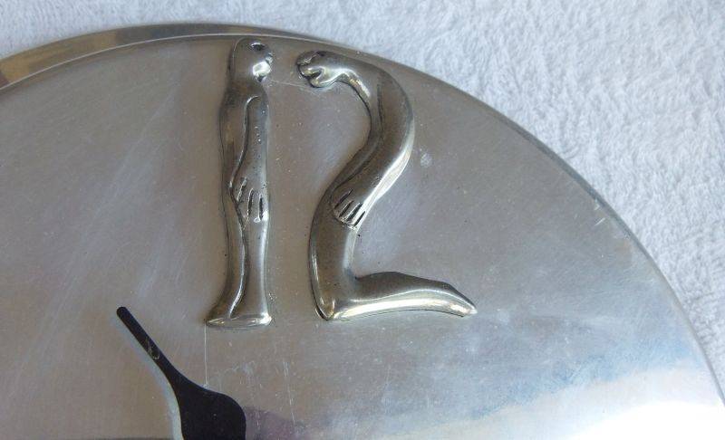 WOW !! AN AWESOME BIG WALL CLOCK BY DECEASED SA DESIGNER CARROL BOYES IN WORKING CONDITION !!