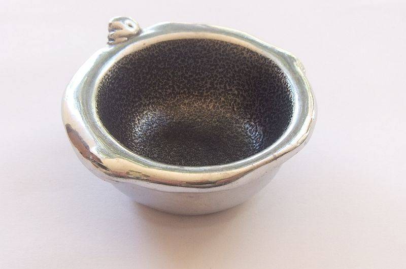 WOW !! A FABULOUS SOLID METAL OPEN SALT BY FAMOUS SA DESIGNER ""CARROL BOYES"" ...GREAT CONDITION !!