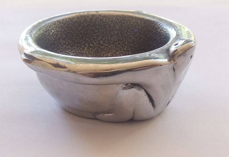 WOW !! A FABULOUS SOLID METAL OPEN SALT BY FAMOUS SA DESIGNER ""CARROL BOYES"" ...GREAT CONDITION !!