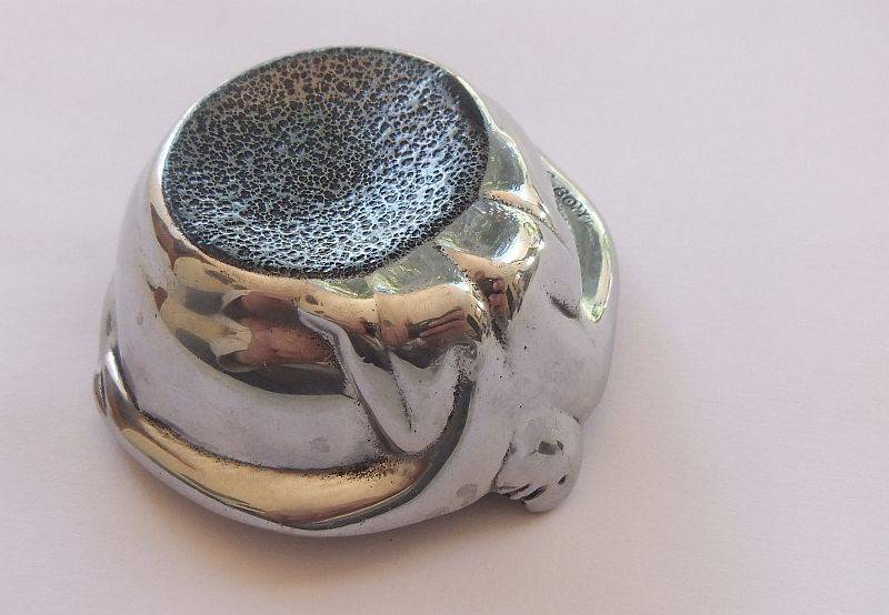 WOW !! A FABULOUS SOLID METAL OPEN SALT BY FAMOUS SA DESIGNER ""CARROL BOYES"" ...GREAT CONDITION !!