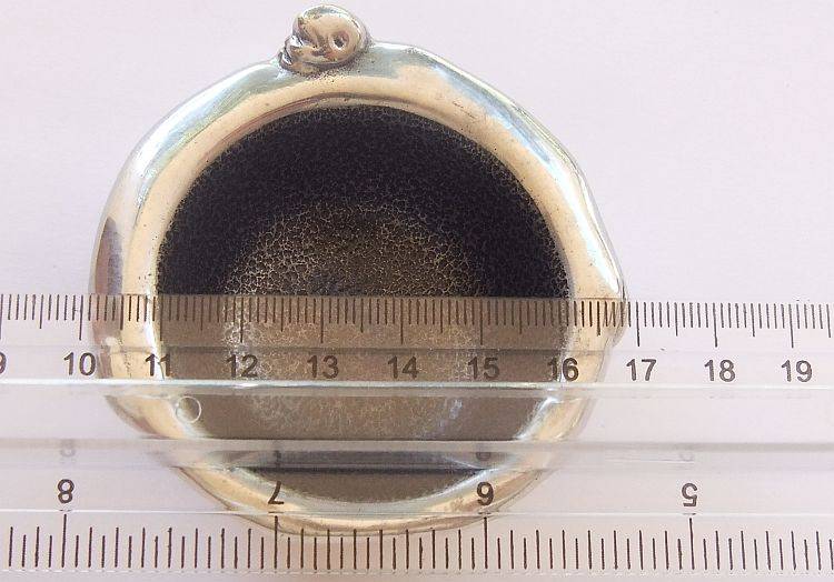 WOW !! A FABULOUS SOLID METAL OPEN SALT BY FAMOUS SA DESIGNER ""CARROL BOYES"" ...GREAT CONDITION !!