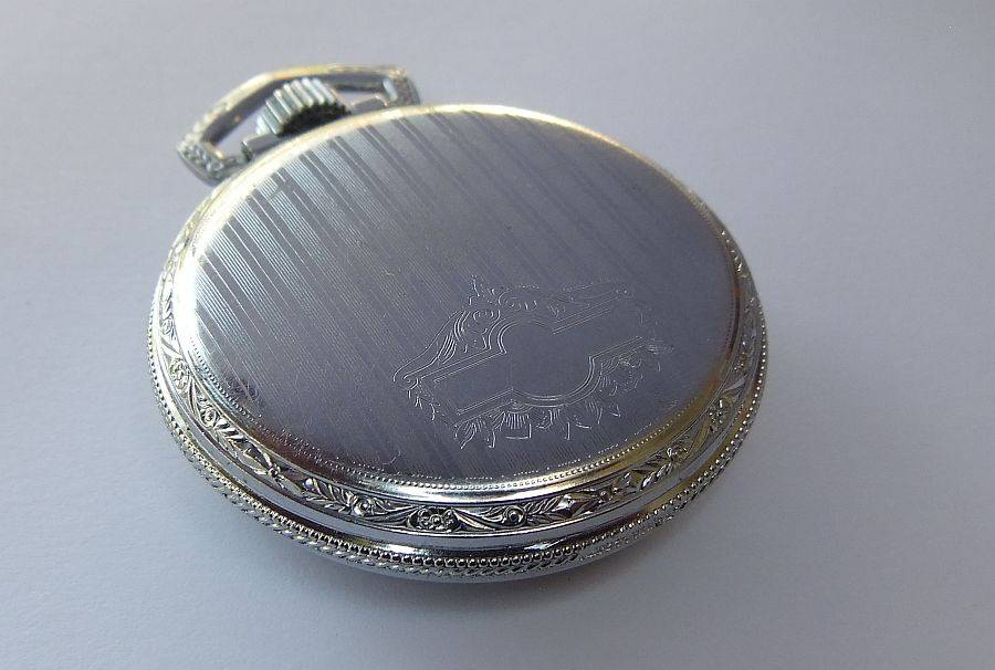 A CLASSY VINTAGE ""MONARCH"" SWISS POCKET WATCH ...WINDS...TICKS...NEEDS A SERVICE !! STUNNING !!