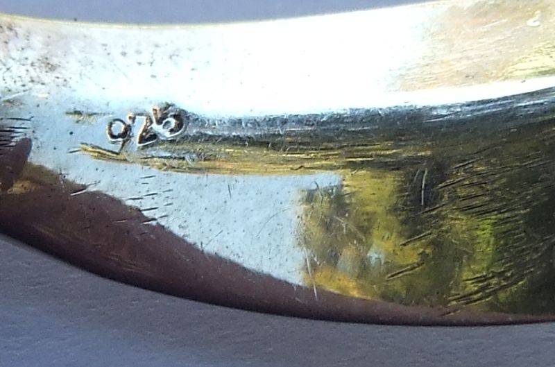 WOW !! A HUGE PAIR OF SOLID STERLING SILVER EARRINGS !! VERY FASHIONABLE !! FREE COMBINING !!