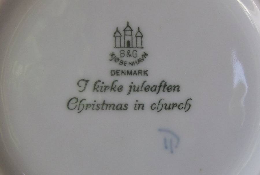 BING & GRONDAHL "JULE" AFTER CHRISTMAS 1968 DISPLAY PLATE COPENHAGEN DENMARK !! VALUE !! QUALITY !!