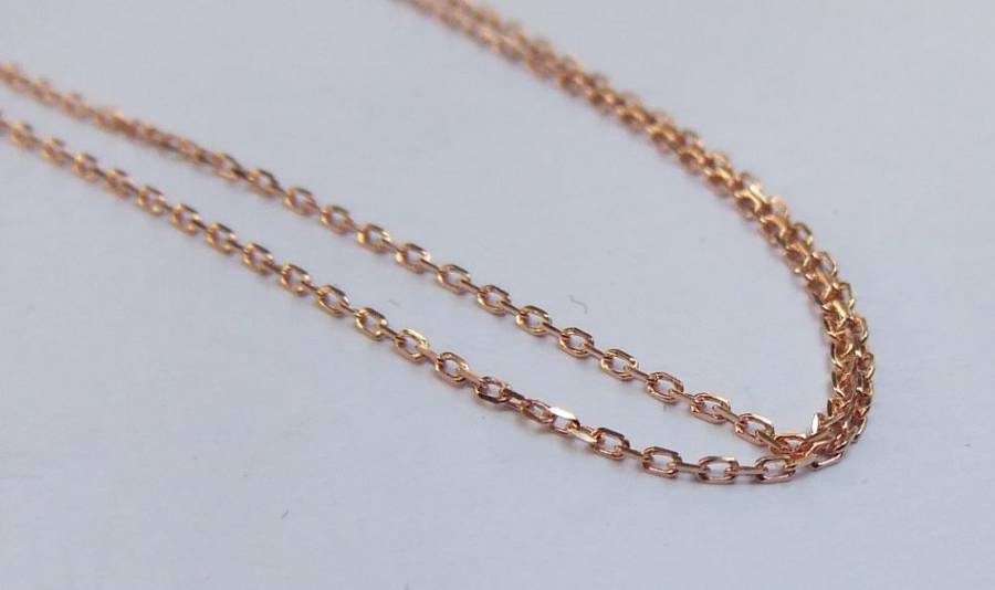 ALL STERLING SILVER !! A ROSE GOLD PLATED NECKLACE WITH A YELLOW GOLD PLATED PENDANT !! LOOK !!