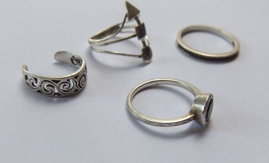FOUR STERLING SILVER RINGS FOR YOUR COLLECTION - ALL FULLY TESTED - BID FOR THE LOT