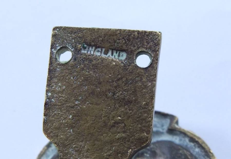 AN SMALL OLD SOLID BRASS " NO EVIL " MONKEY`S DOORKNOCKER