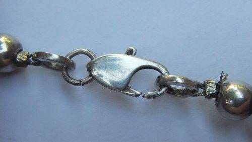 A ONE OF A KIND BUCK HORN , BONE , TIGERS EYE , BLACK STONE AND STERLING SILVER NECKLACE !!