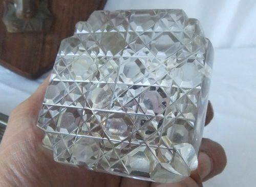 THREE OLD ITEMS FROM THE DECEASED ESTATE OF A VETERAN - SAI PLAQUE / INK POT / RAZOR SHARPENER !!