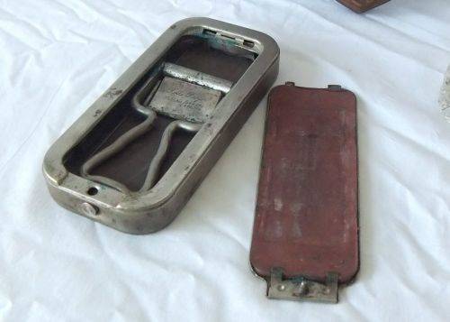 THREE OLD ITEMS FROM THE DECEASED ESTATE OF A VETERAN - SAI PLAQUE / INK POT / RAZOR SHARPENER !!