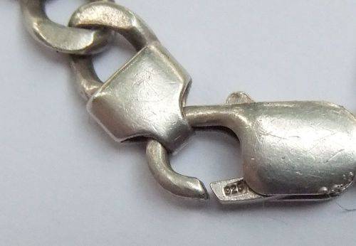 LAST OF THE HEAVIES !! A STRONG EXTRA SOLID STERLING SILVER IDENTITY BRACELET !! BID TO WIN !!