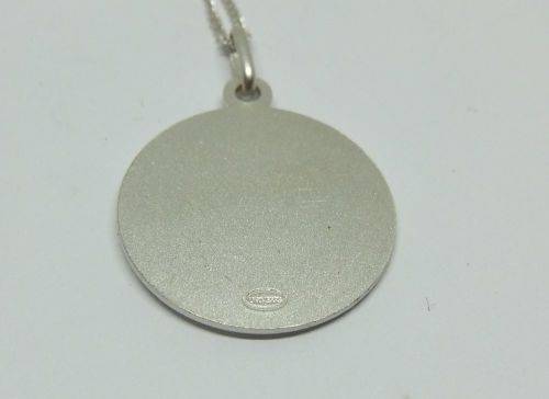 A BEAUTIFULLY DETAILED STERLING SILVER ST CHRISTOPHER PENDANT PLUS A STERLING SILVER NECKLACE !! WOW