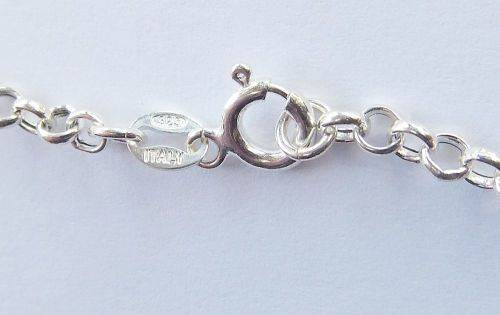 AN AWESOME EXTRA LONG 80 CM ROUND LINK STERLING SILVER NECKLACE IN EXCELLENT CONDITION !! MUST HAVE