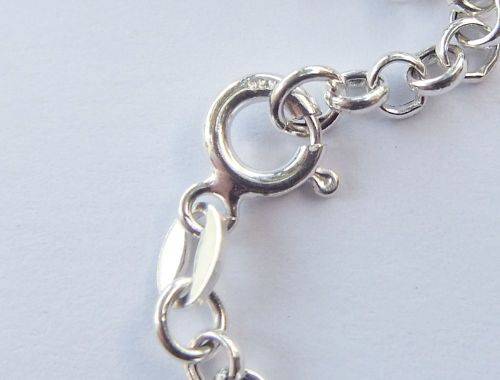 AN AWESOME EXTRA LONG 80 CM ROUND LINK STERLING SILVER NECKLACE IN EXCELLENT CONDITION !! MUST HAVE