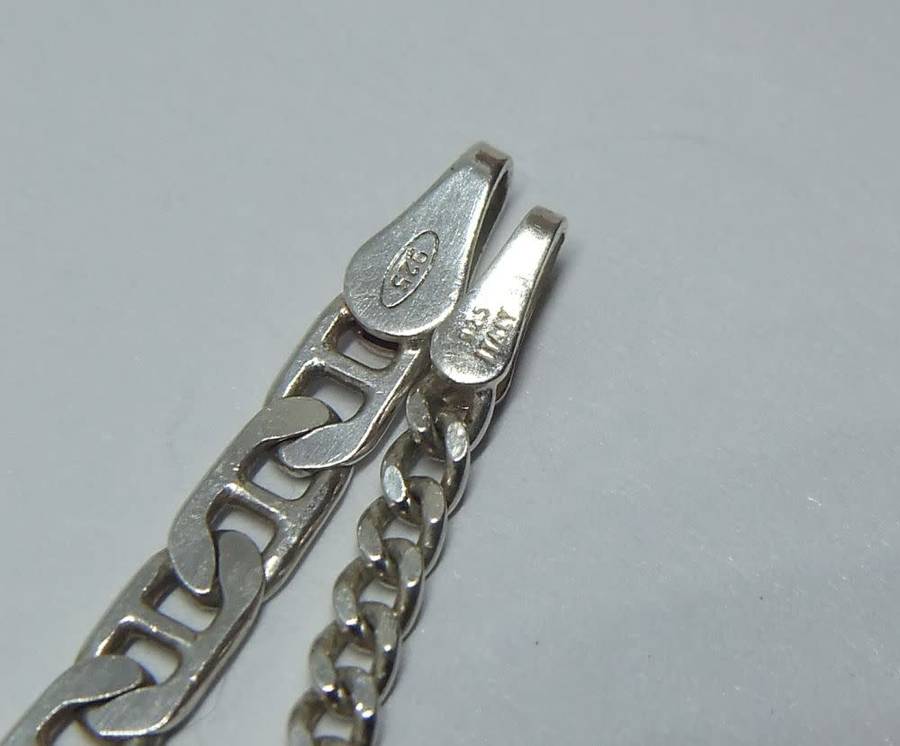 DOUBLE DEAL !! TWO SOLID STERLING SILVER IDENTITY BRACELETS !! DIFFERENT STYLES !! BID FOR BOTH !!