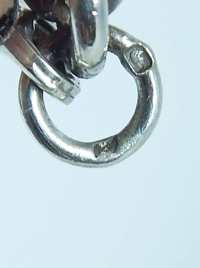 A unique heavy vintage hallmarked silver twist style necklace with a sterling silver clasp