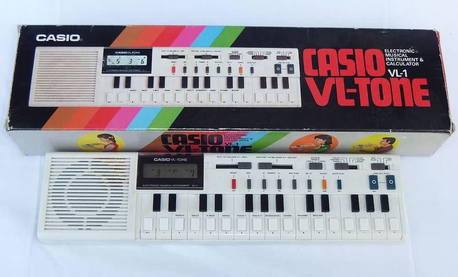 A truly rare vintage 1981 Casio VL - Tone electronic instrument & calculator with original box