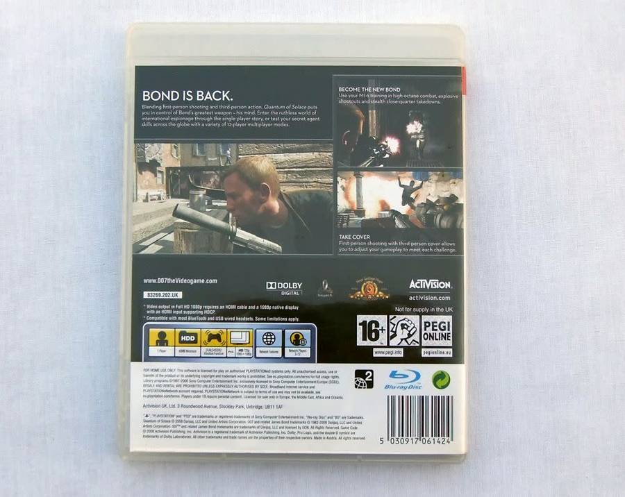 Playstation 3 Game - 007 Quantum of Solace