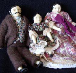 BARTHOLOMINA MINIATURE DOLL FAMILY