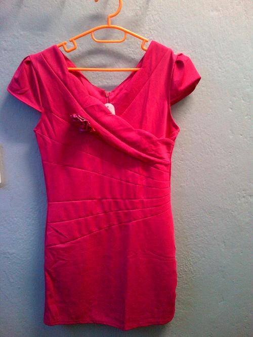 LATE ENTRY!!! PINK LADIES LONG TOP OR SHORT DRESS - TO FIT SIZE 34 - 36