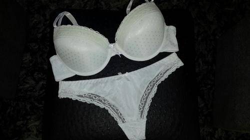 LATE ENTRY!!! GORGEOUS PADDED WHITE BRA SET