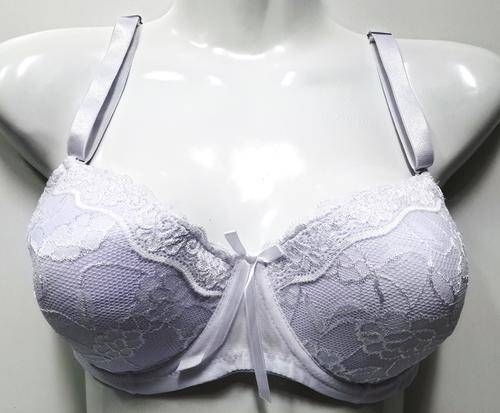 GORGEOUS WHITE PADDED BRA - D CUPS