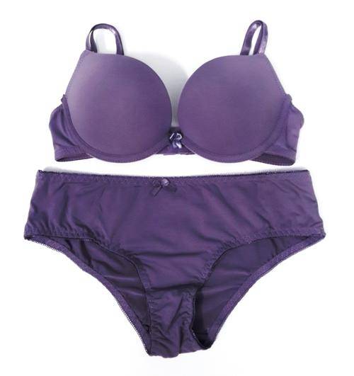 LATE ENTRY!!! GORGEOUS PURPLE CLEAVAGE BRA SET - SIZE 34B