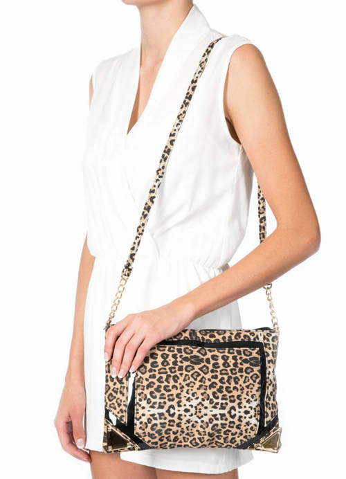 GORGEOUS LEOAPARD PRINT HANDBAG