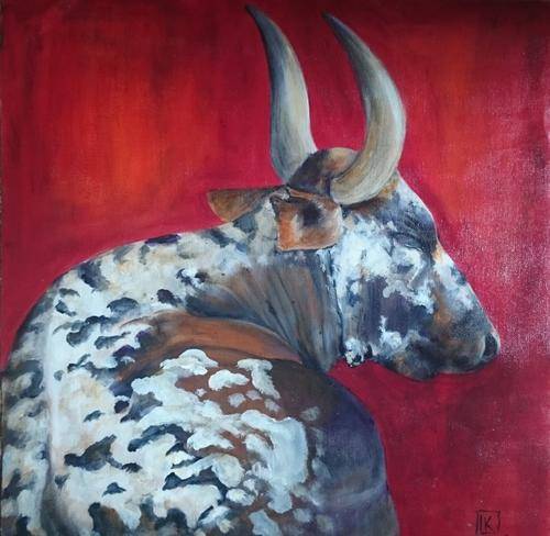 Acrylic by SA artist, Kareni Bester - 430mm x 430mm on canvas
