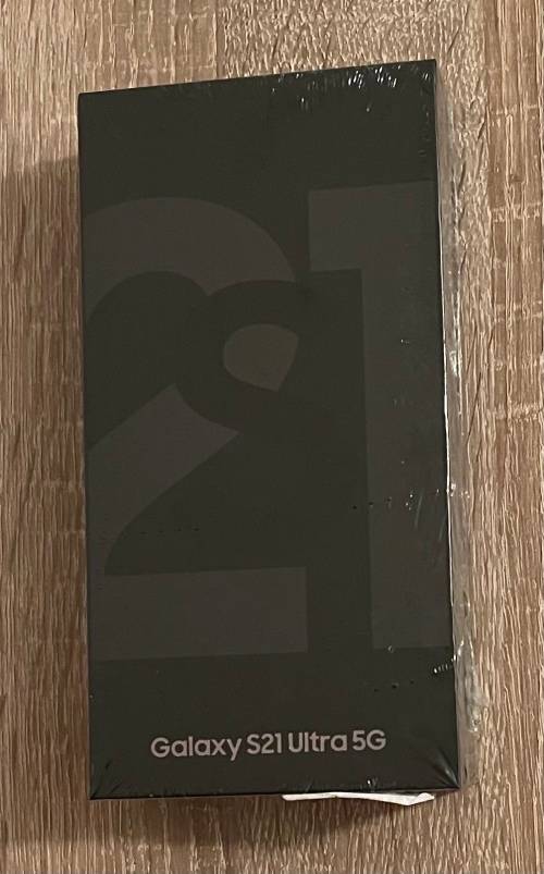 SAMSUNG GALAXY S21 ULTRA 5G 256GB DUAL SIM - BLACK - SEALED - 24 MONTHS WARRANTY