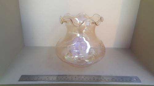 Antique glass lamp shade