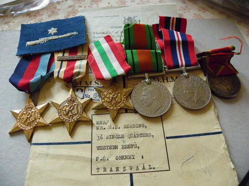 WW2 Group of four medals to 94938 H.S.Reading  S,A.A,F