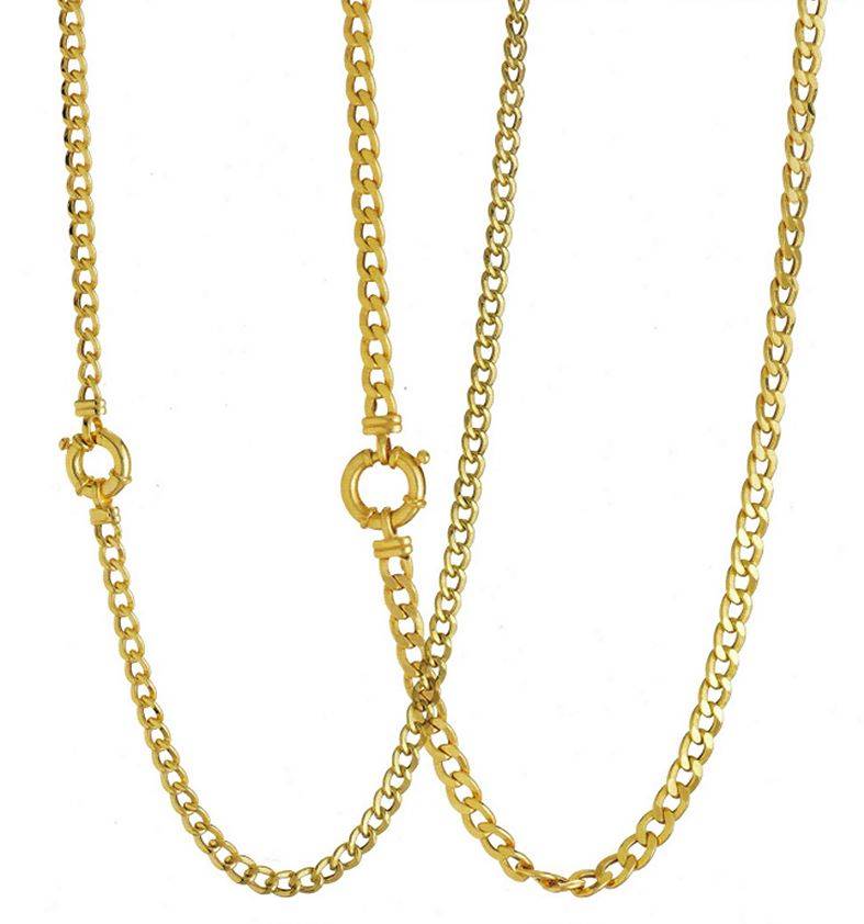 9k / 9ct gold curb Signoretti CHAIN: 4.9mm wide, 45cm