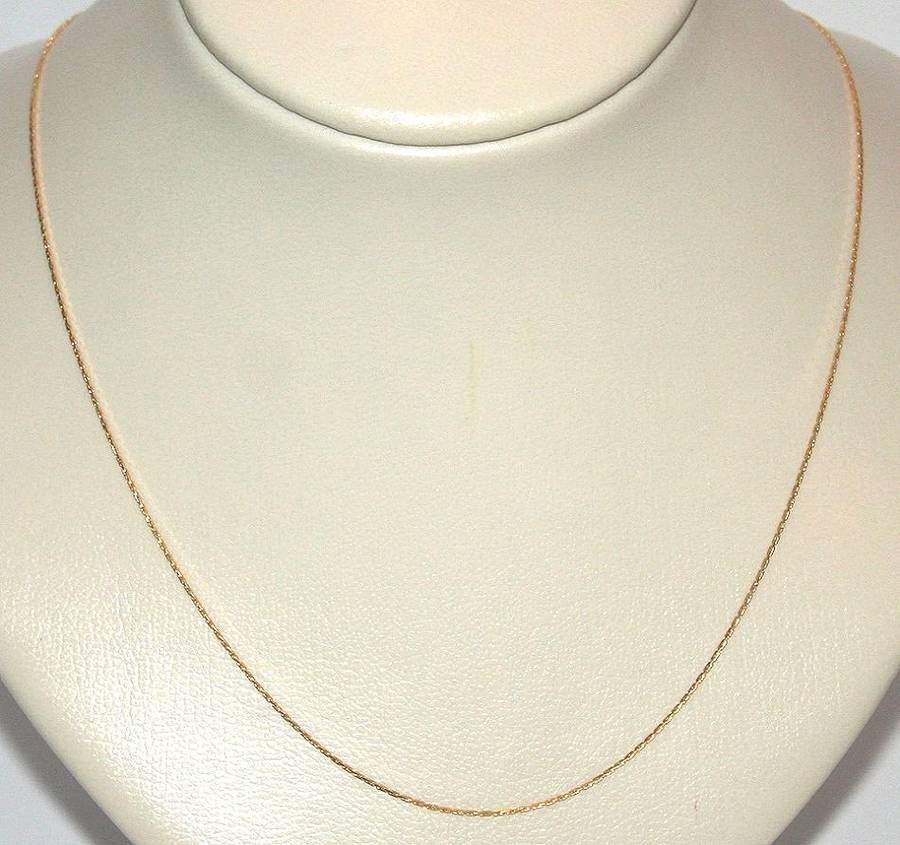 19.2k / 19.2ct Portuguese gold CHAIN: diamond-cut, 0.55mm wide, 45cm. Ready for you. Last one!