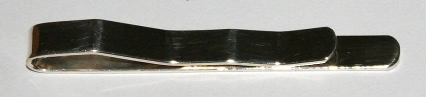 Tie Clip: barked detailing, sterling silver. Ready for you. Last one!