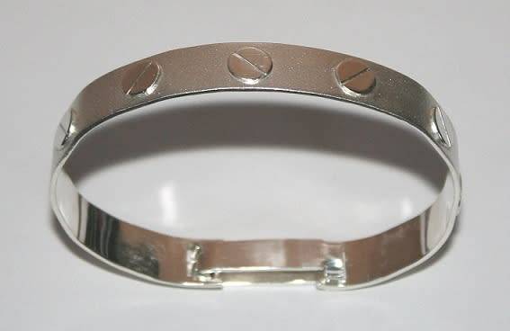 Sterling silver designer BANGLE: a refined unisex STUNNER!