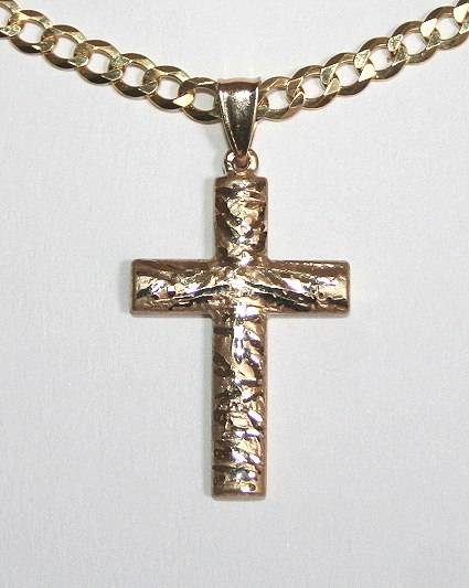 Engraved Cross: 9ct gold = Unique!