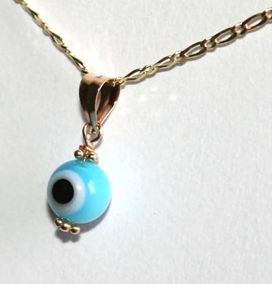 14k / 14ct gold All Seeing Eye / Evil Eye Pendant / Charm. Ready for you. Last one!