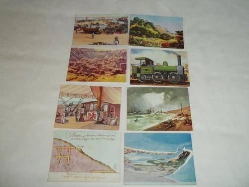 11 Vintage cigarette cards of Our South Africa Past & Present